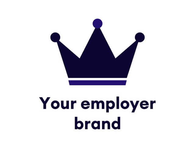 A crown in the ERP-Jobs brand colors above the words Your employer brand.